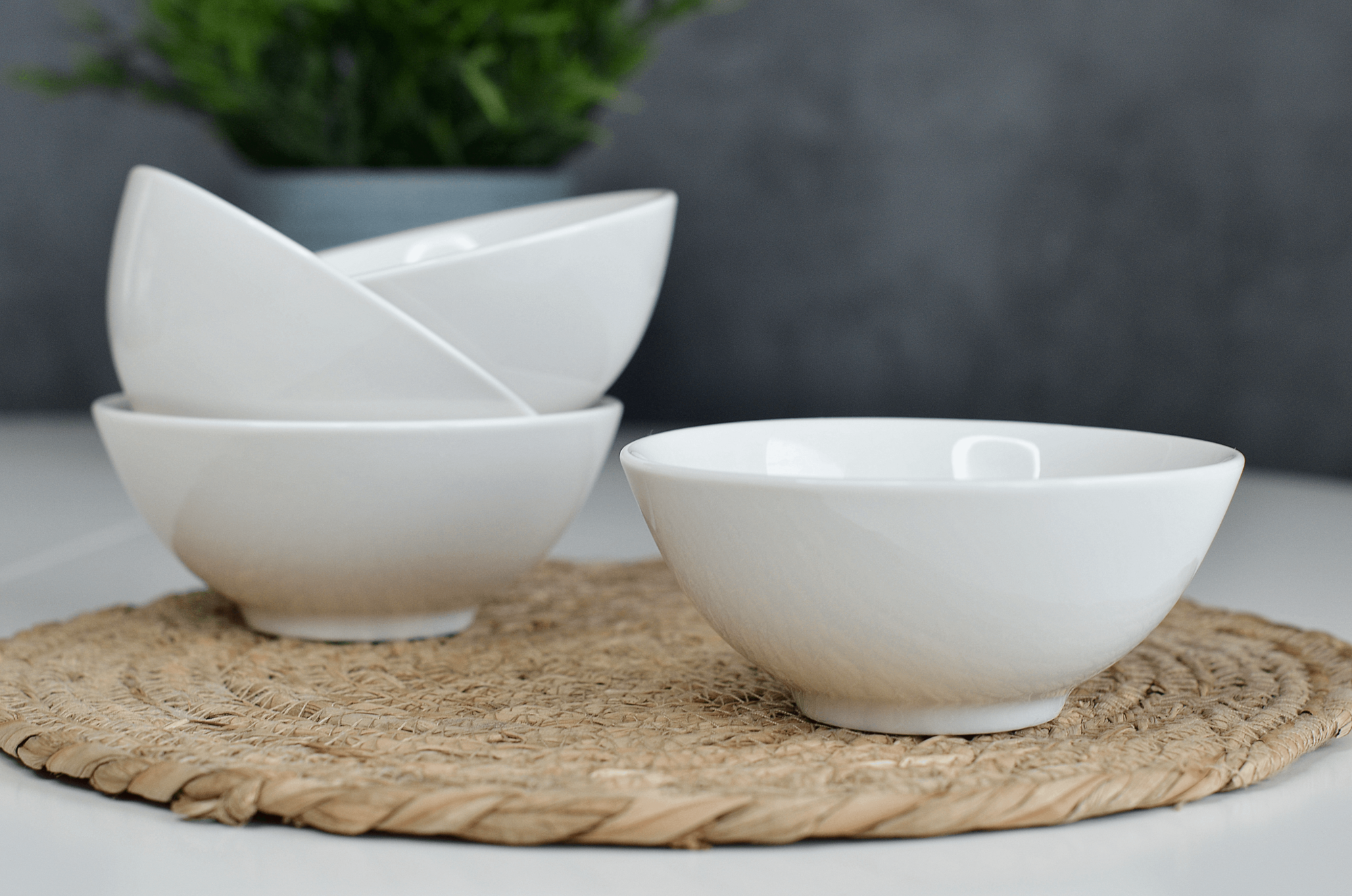 фото Набор мисок скэл Шведский Дом SWED HOUSE (как фэргклар), 4 шт, 12 см, белый