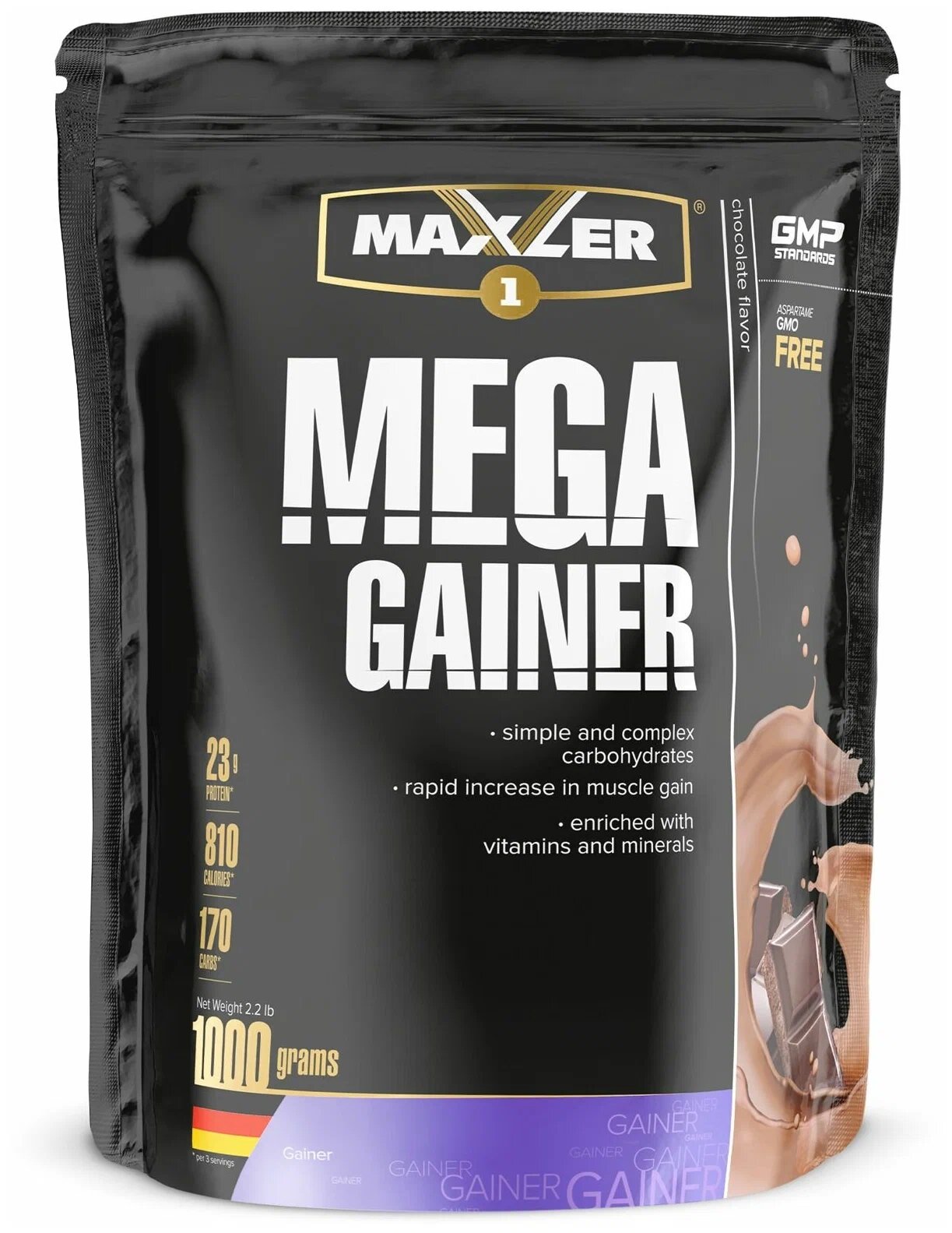 Гейнер Maxler Mega Gainer 1000 г Шоколад