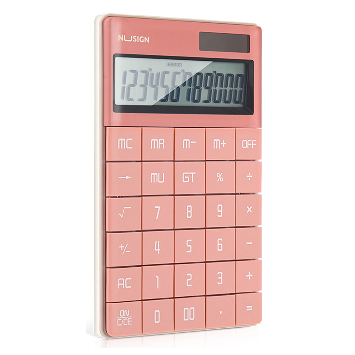 Калькулятор настольный Nusign, розовый DELI - фото №15