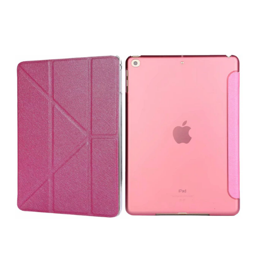 Чехол MyPads с подставкой Оригами для iPad Pro 12.9 2017 / iPad Pro 12.9 2015 качественная импортная кожа, в розовом цвете