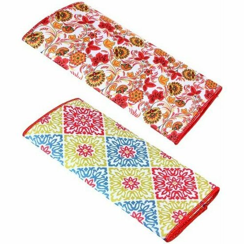 Салфетка BY для сушки посуды рыжий из микрофибры 38x50см 210гкв м в ассортименте 448-305 460₽