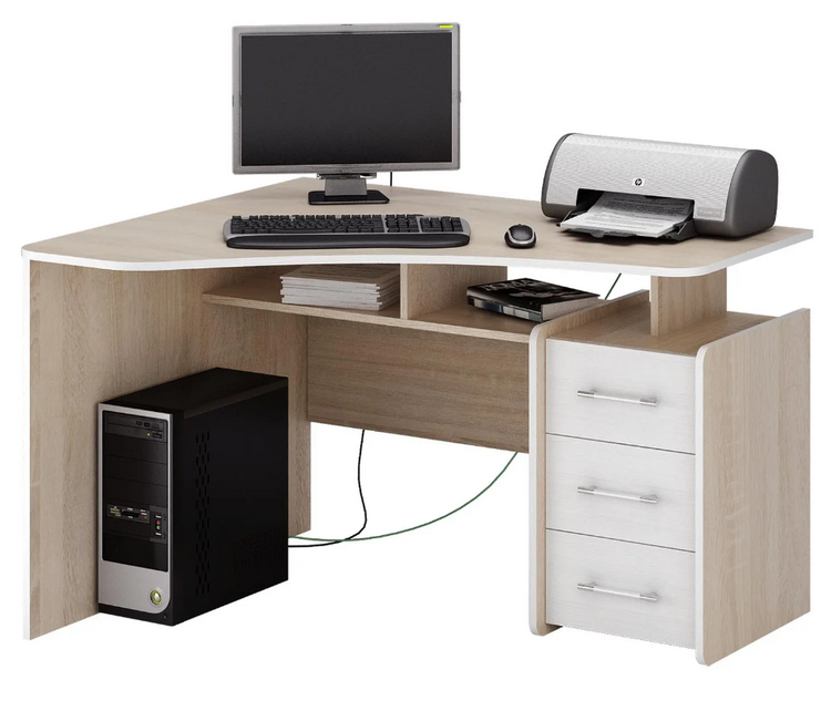 Компьютерный стол Триан-5 Модерн ШxГxВ 1200*900*750 Мегамебель