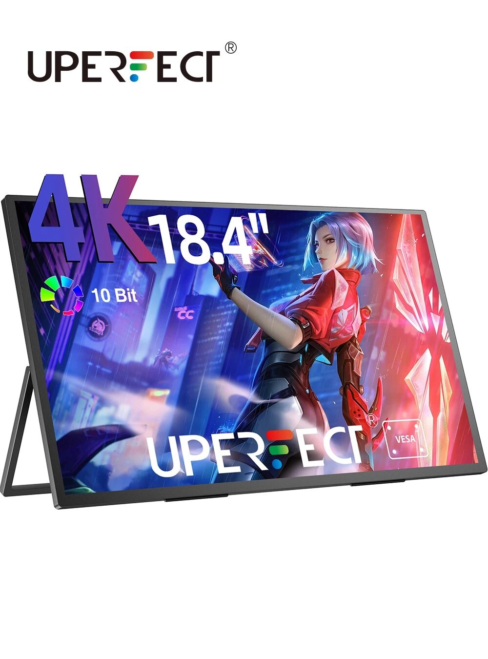 18.4" Портативный игровой монитор UPERFECT 4K 3840x2160 60 Гц IPS