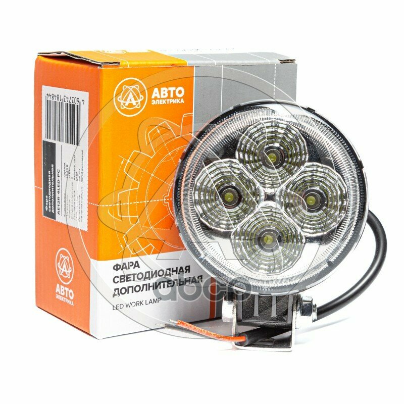 Фара Доп-Ая Круглая Рассеивмый Свет, 4 Диода, 12W 12/24V Avtoelectrica Ae12r-4Led-Pc AVTOELECTRICA арт. AE12R-4LED-PC