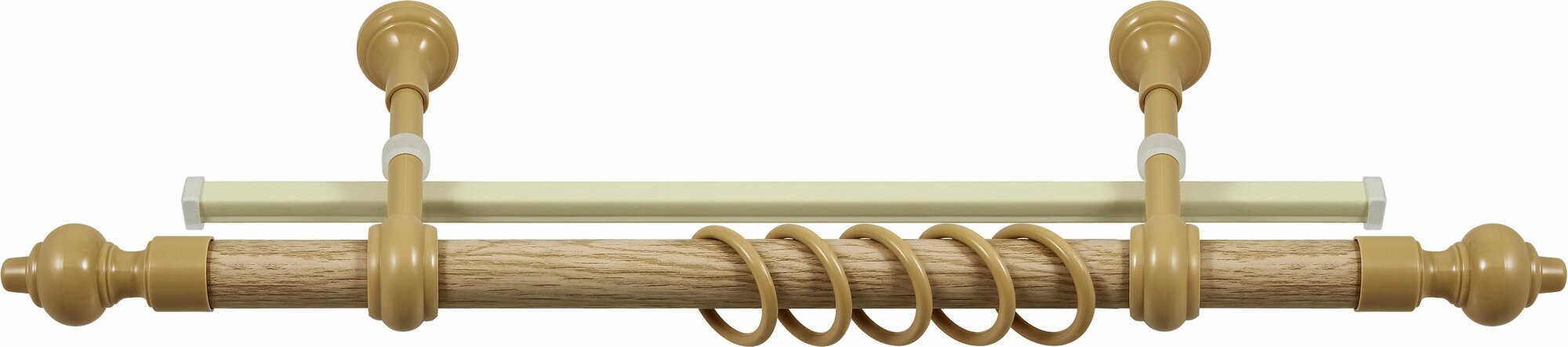 Карниз круглый LEGRAND Кантри 2 м ясный дуб - фото №5
