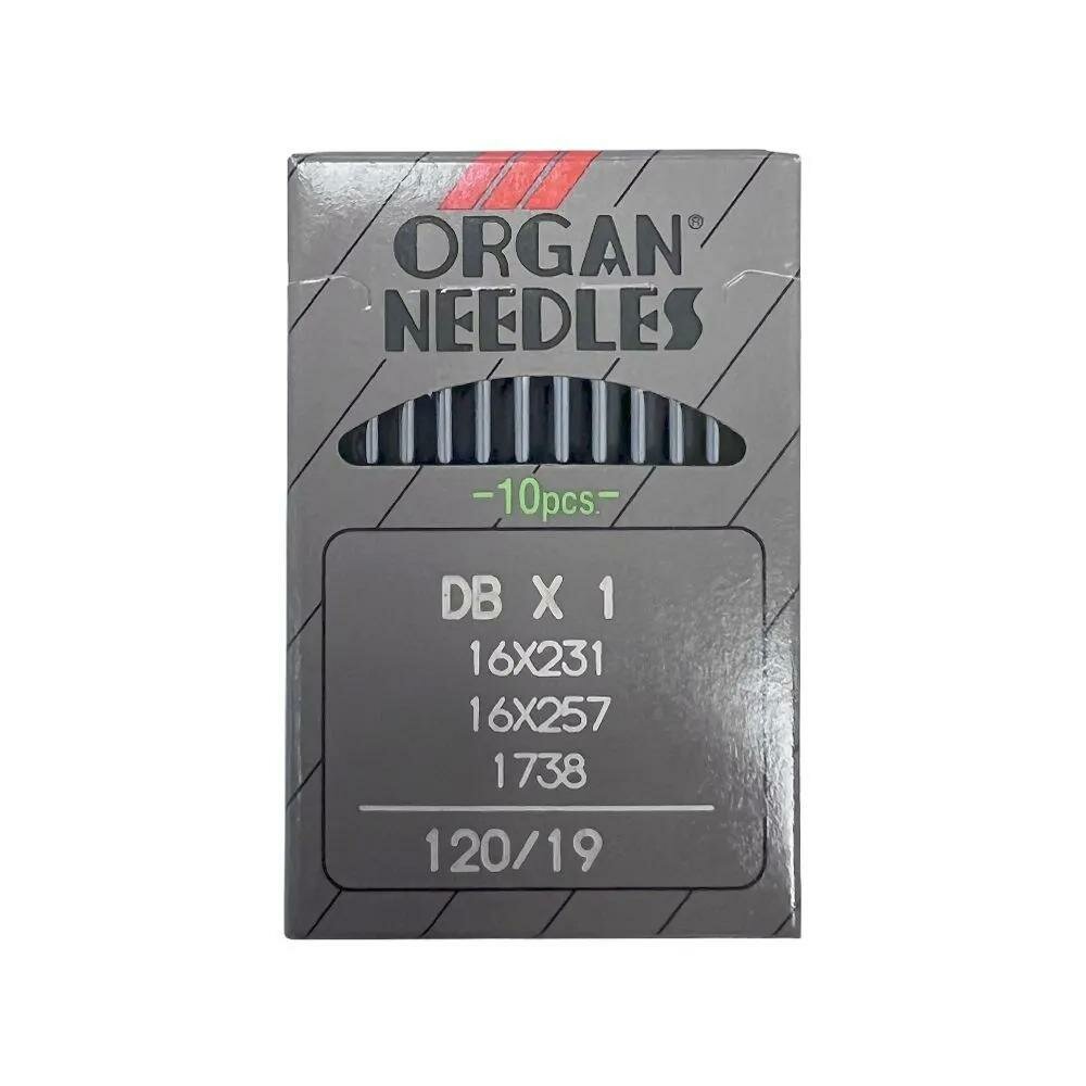 Иглы ORGAN DBх1738, DBх1, для промышленных швейных машин, №120, 10 шт