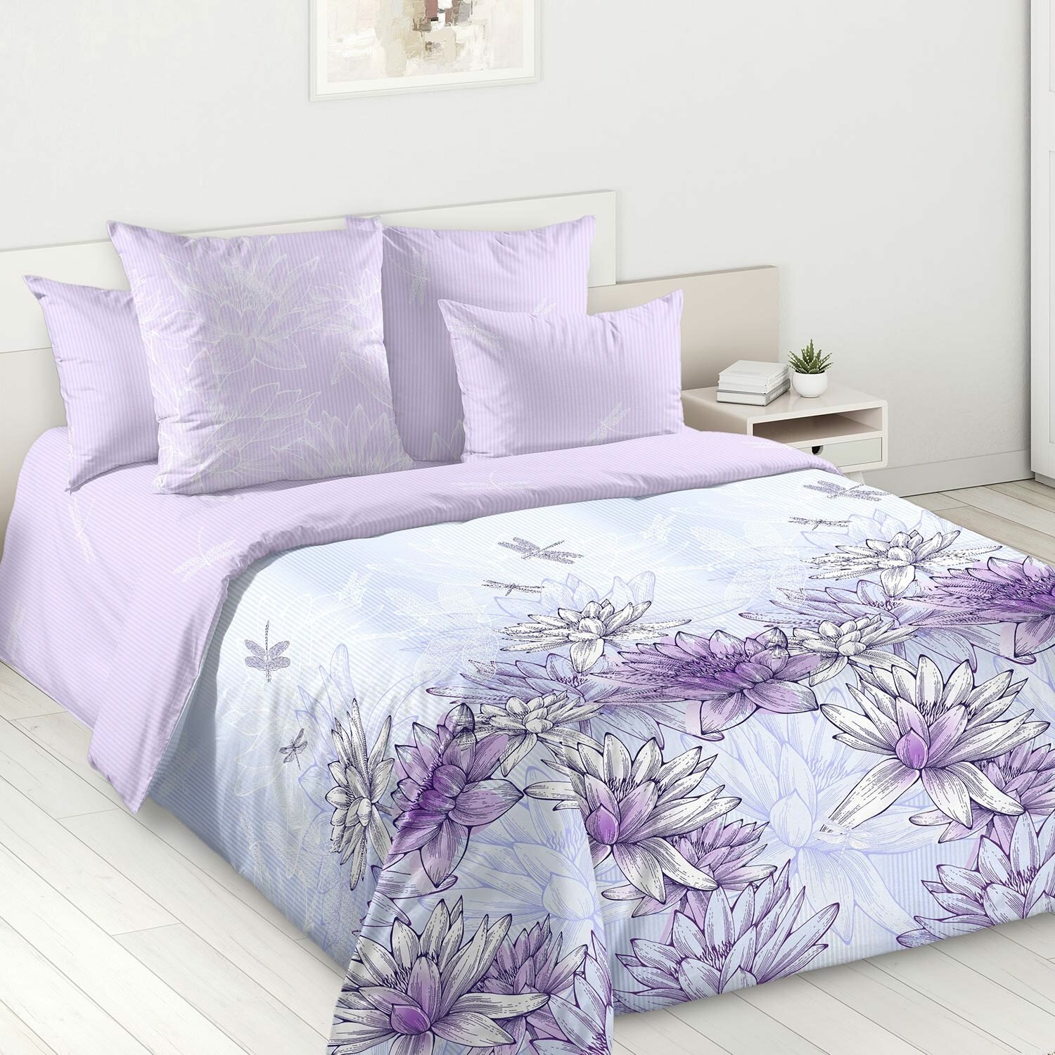 фото Постельное Белье из поплина «Напев» 2-спальное 2150ЛН