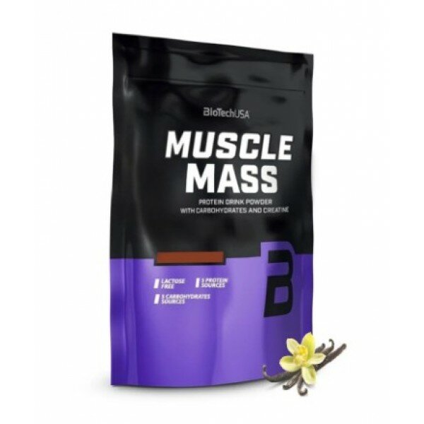 Muscle MASS Biotech 1000 gr, 18 порции(й), ваниль