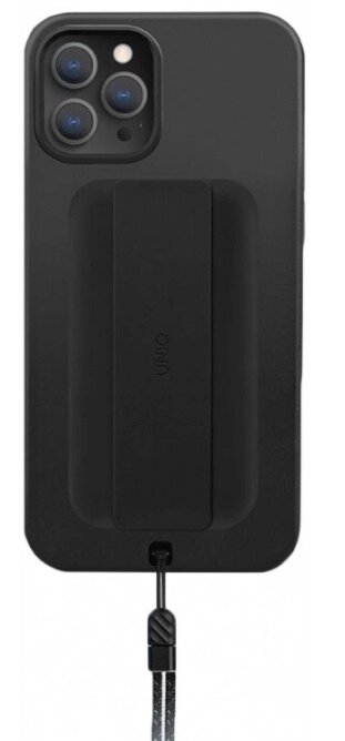 Чехол Uniq HELDRO + Band DE Anti-microbial для iPhone 12 Pro Max, цвет Черный (IP6.7HYB(2020)-HELBLK)