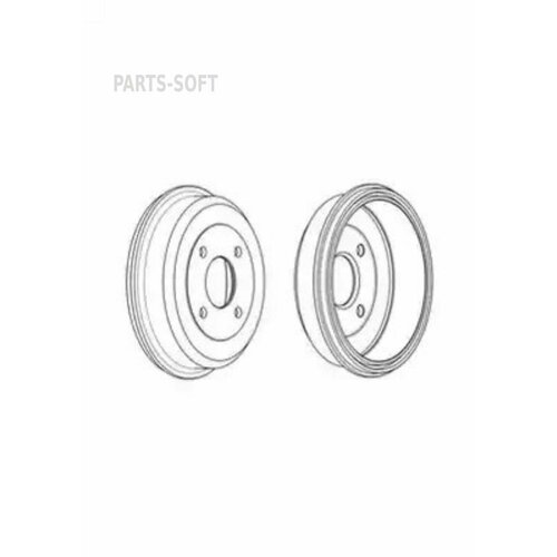 FERODO FDR329198 Тормозной барабан 4480₽