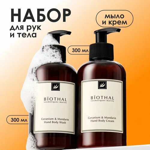 Подарочный набор жидкое мыло и увлажняющий крем парфюмированные