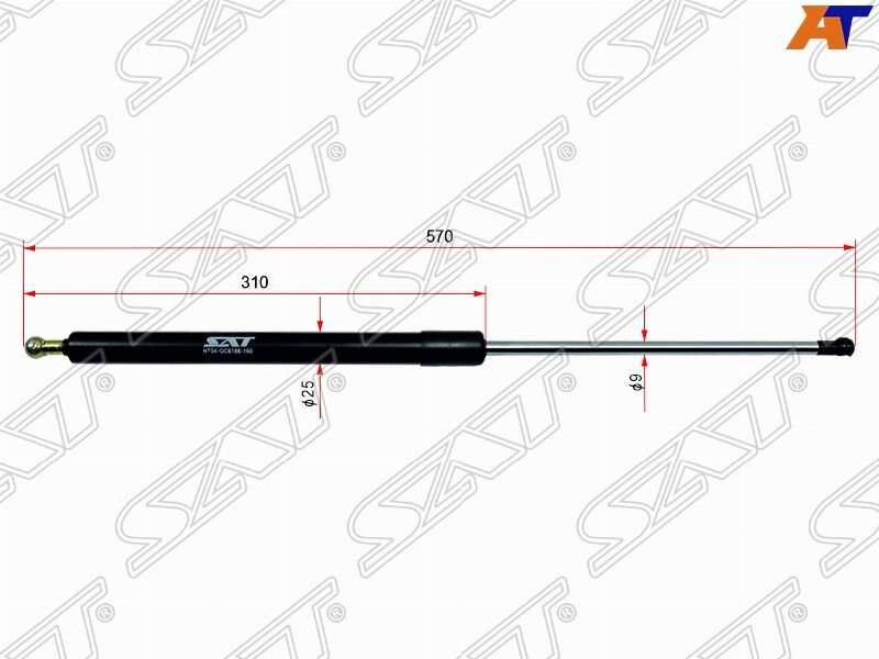 Амортизатор Крышки Багажника Ford Escape 00-06/Mazda Tribute 00-07 Sat арт. ST-40-0008