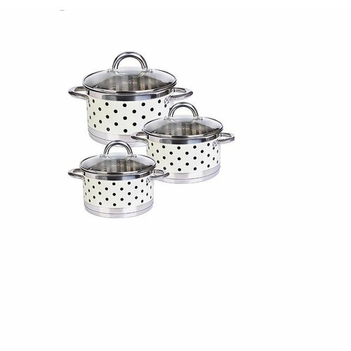 Набор кастрюль 2 л 28 л 38 л с крышками Горох 11172₽