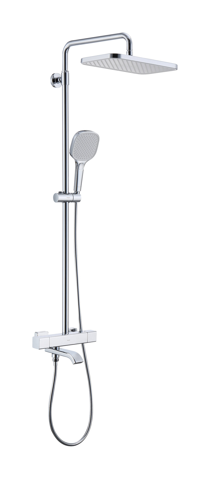 Душевая система с термостатом и тропическим душем Raglo R22.26 латунь, хром — фото 1