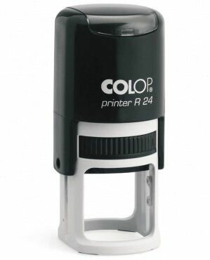 Colop Printer R24 Автоматическая оснастка для печати с защитной крышечкой (диаметр печати 24мм.), Чёрный