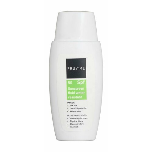 Водостойкий солнцезащитный флюид для лица Pruv Me Water Resistant Sunscreen Fluid SPF 50 2860₽