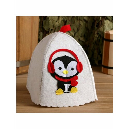 Банная шапка с детской аппликацией Лолошенька войлок 594₽