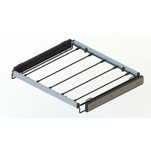 Выдвижная вешалка для брюк JET FITLINE 1605 в модуль шириной 450-590 мм с телескопической рамой полного выдвижения черная 4990₽