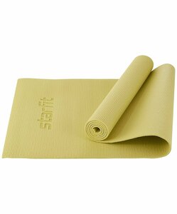Коврик для йоги и фитнеса Starfit FM-101, PVC, 173х61 см желтый 0.6 см
