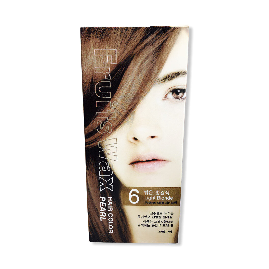Краска для волос Welcos Fruits Wax Pearl Hair Color #66 - фото №6