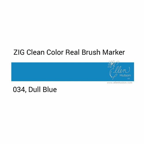 Маркер акварельный с кистью брашпен ZIG Clean Color Real Brush- штучно - цвет - 034