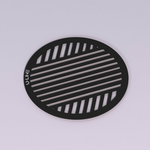Магнитная вентиляционная решётка U-Line Will Black D155 мм (внутренний 135мм)