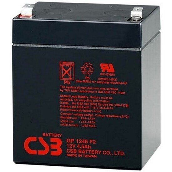 Аккумулятор Csb GP1245 F2 12V 45Аh