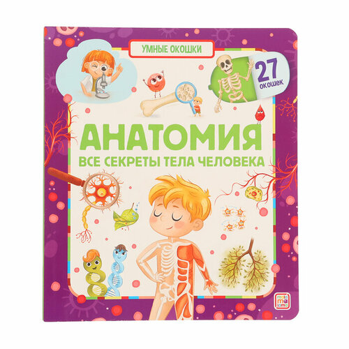 Книжка с окошками Анатомия 537₽