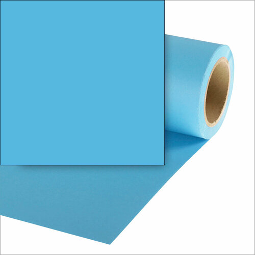 Фон бумажный светло-синий Vibrantone VBRT1127 Ocean blue 1.35 Х 6м