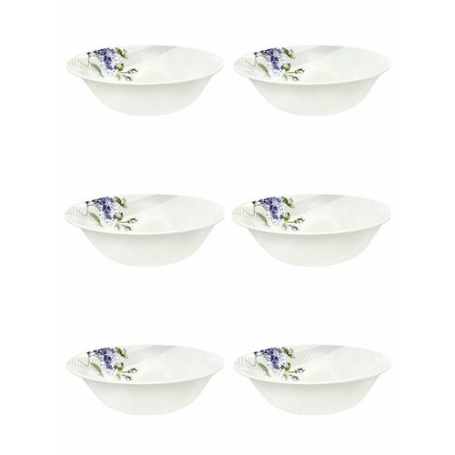 Тарелка суповая, 19 см, 800 мл, набор посуды столовой, 6 шт