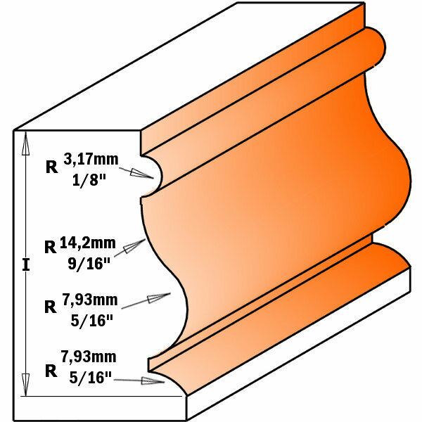 Мультипрофильная карниз фреза CMT - фото №8