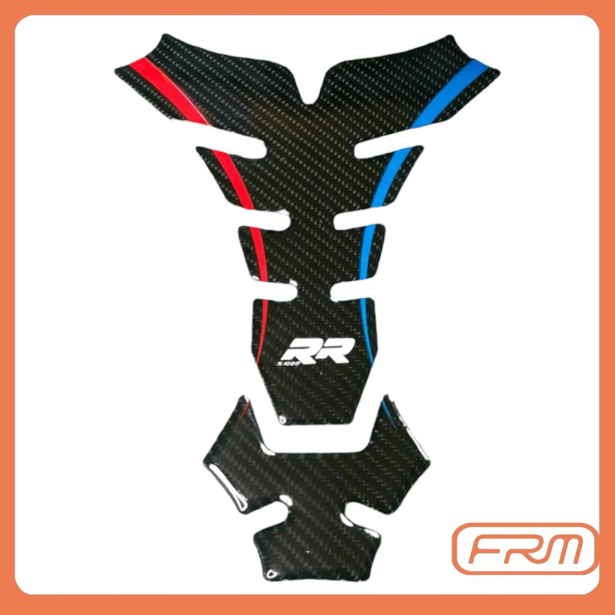 фото Наклейка защитная универсальная BMW S1000 RR 23х17.5 см на топливный бак бензобак мотоцикла для мотоциклиста, черная