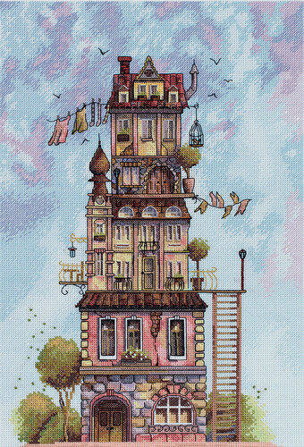 Изображение товара Набор для вышивания PANNA GM-7461 "На чердаке гуляет ветер" 25х38 см
