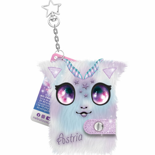 Мини-блокнот для девочек Nebulous Stars с брелоком и на кнопке серия Astria 11455-5_NSDA 1010₽
