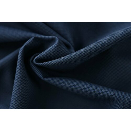 Ткань черная шерсть в мелкую синюю гусиную лапку ткань шерсть в сине черную гусиную лапку