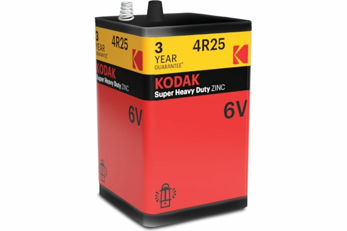 Батарейка KODAK 4R251S SUPER HEAVY DUTY Zinc 4R25SP1G, 6.0V (6/24/936) Б0047498