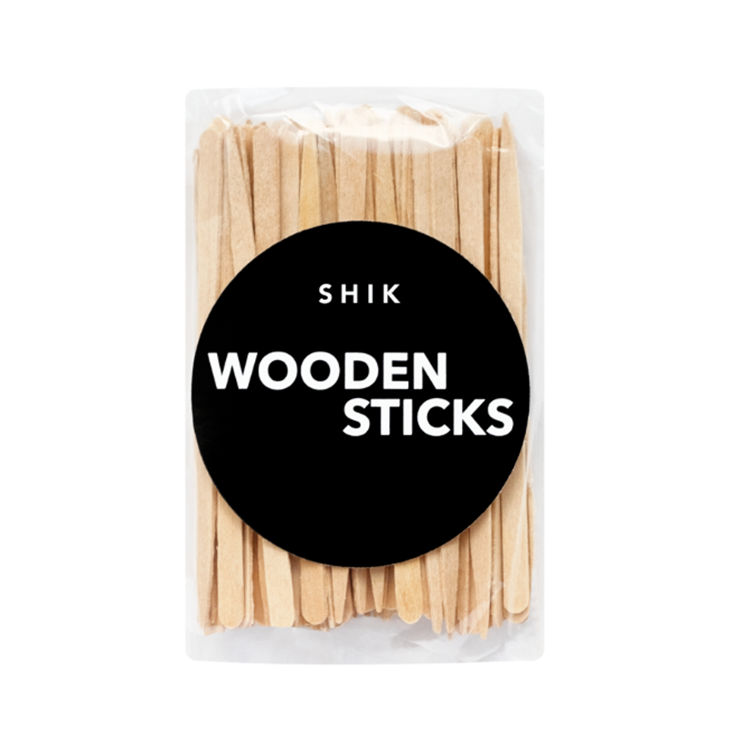 Деревянные шпатели для воска SHIK Wooden Sticks 100+-5 шт