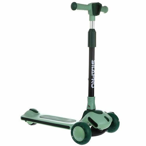 Самокат детский, 86х63х30 см, ABEC 7, PP+алюминиевый сплав, мерцание колес, PU
