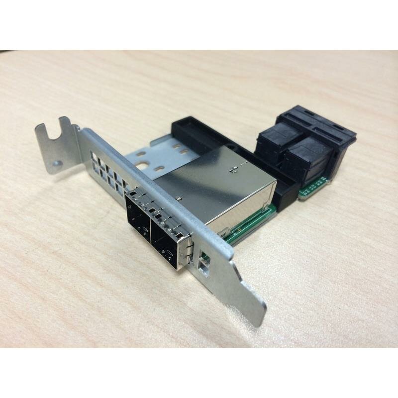 Переходная плата Supermicro AOM-SAS3-16I16E-LP 16-port Mini SAS HD Int-to-Ext cable adapter w/ LP bracket