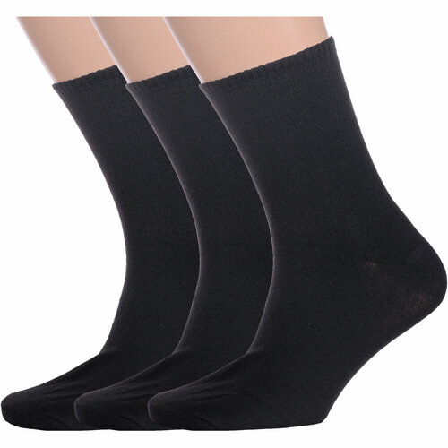 Носки Альтаир, 3 пары, размер 29, черный носки альтаир 3 пары размер 29 мультиколор