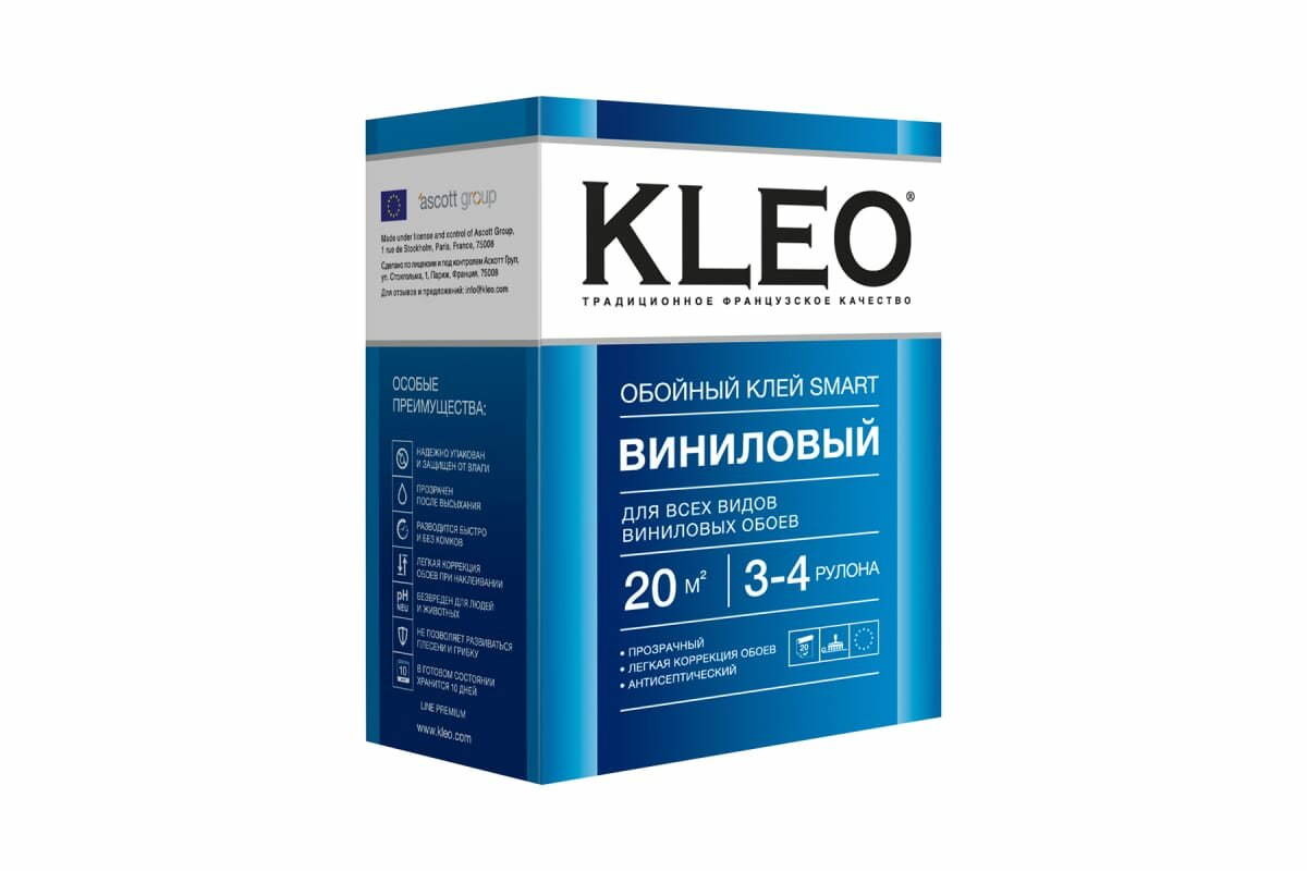 Клей для виниловых обоев Kleo Smart, 90 г