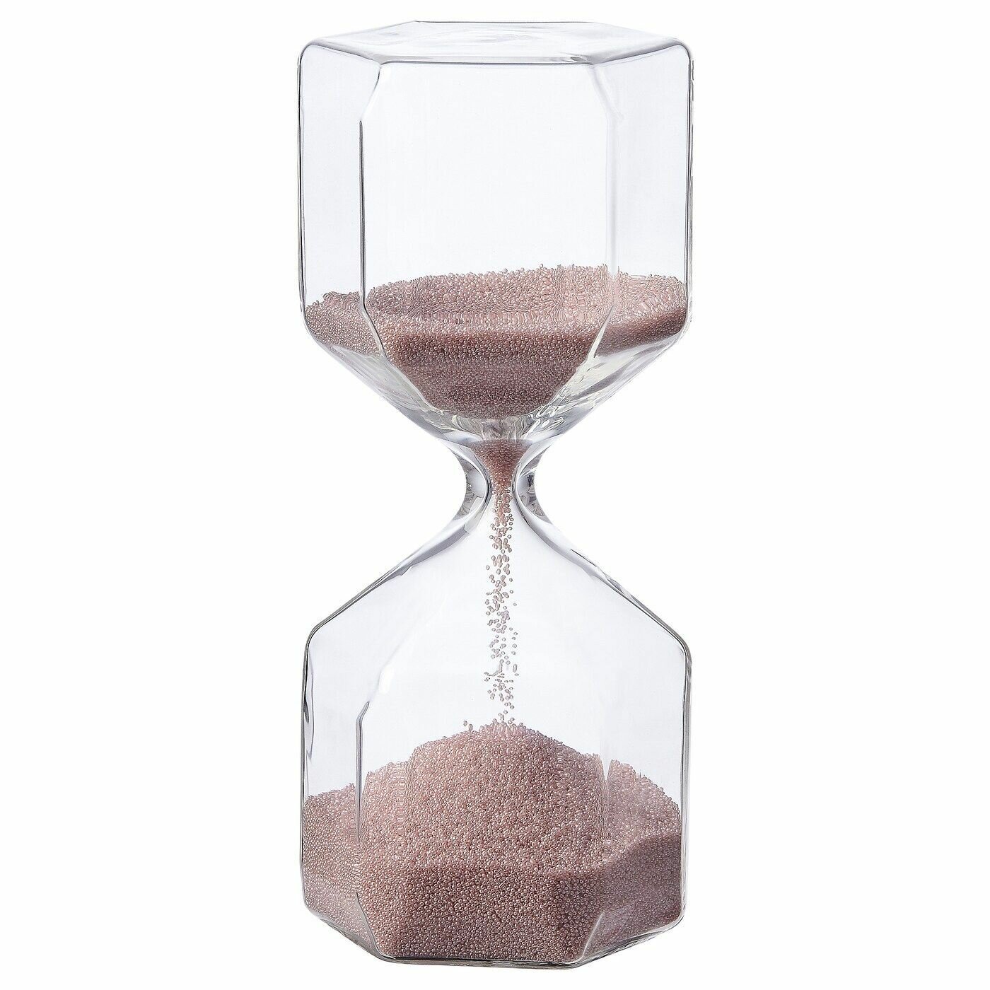 Декоративные песочные часы IKEA TILLSYN тиллсюн 16см прозр. стекло/роз