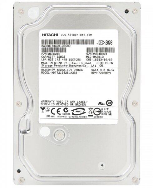 Жесткий диск Hitachi HDT721032SLA360 320Gb SATAII 3,5" HDD