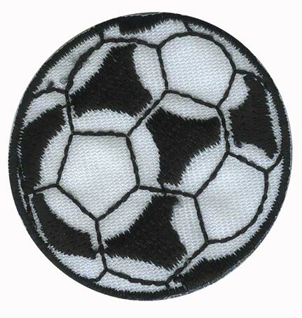 Термоаппликация "Футбольный мяч" #22613/1SB HKM Аксессуары для шитья 4 см