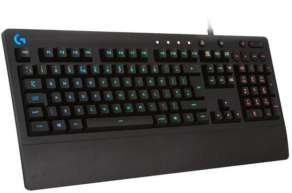 Клавиатура Logitech G G213 Prodigy черный, английская/русская (ANSI)