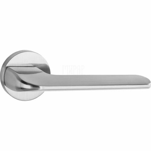 Дверные ручки Renz (Ренц) Мерано INDH 319-06 на круглой розетке матовый никель