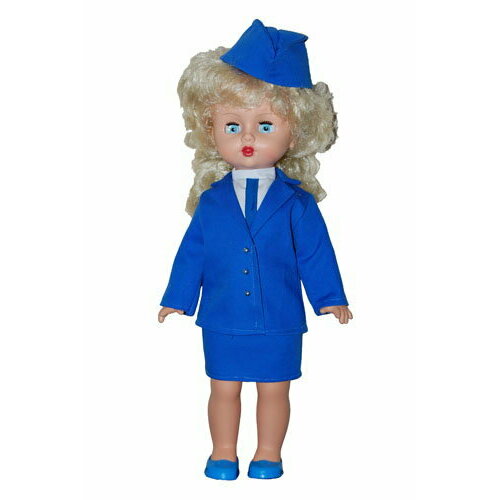 Кукла Фабрика Игрушек Стюардесса, 44 см, глаза закрываются фабрика игрушек кукла стюардесса 45 см 35093 52690 с 3 лет