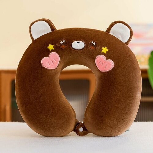 Подушка для шеи , коричневый