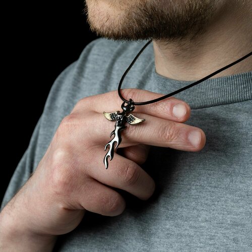 Подвеска, серебро, 925 проба, родирование, размер 5.2 см.