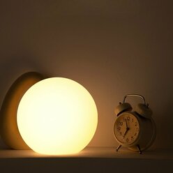 Светильник-ночник с цветной подсветкой RGB, светодиодный, беспроводной, водонепроницаемый шар, 12 см